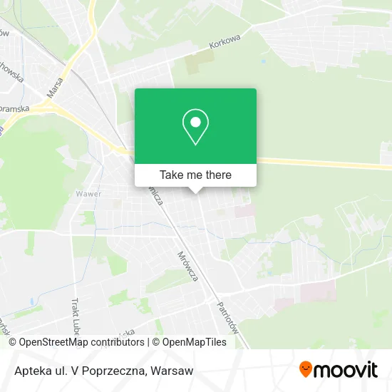 Apteka ul. V Poprzeczna map
