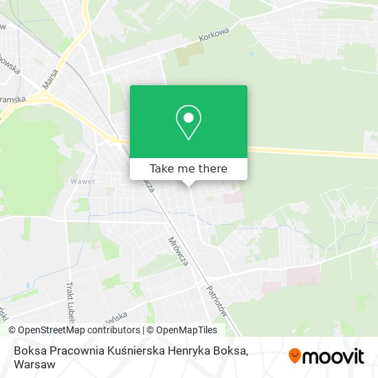 Boksa Pracownia Kuśnierska Henryka Boksa map