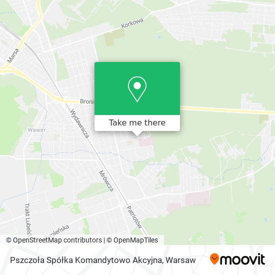 Pszczoła Spółka Komandytowo Akcyjna map