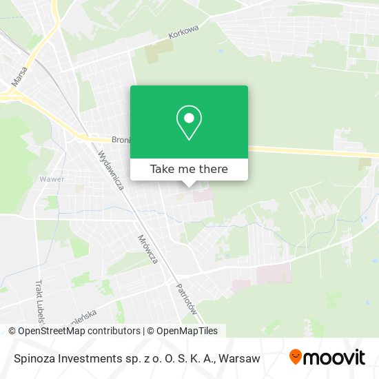 Spinoza Investments sp. z o. O. S. K. A. map