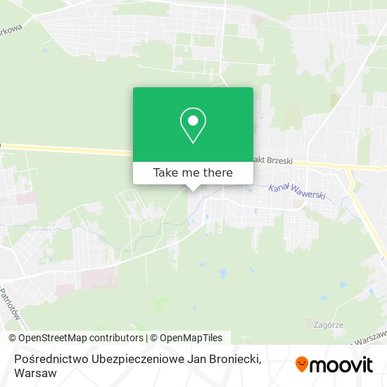 Pośrednictwo Ubezpieczeniowe Jan Broniecki map