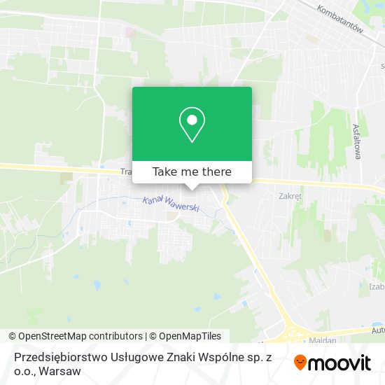 Przedsiębiorstwo Usługowe Znaki Wspólne sp. z o.o. map