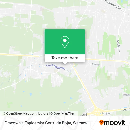 Карта Pracownia Tapicerska Gertruda Bojar