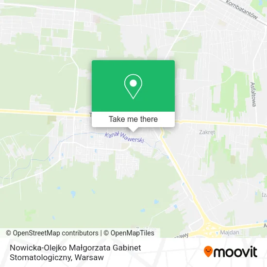 Nowicka-Olejko Małgorzata Gabinet Stomatologiczny map