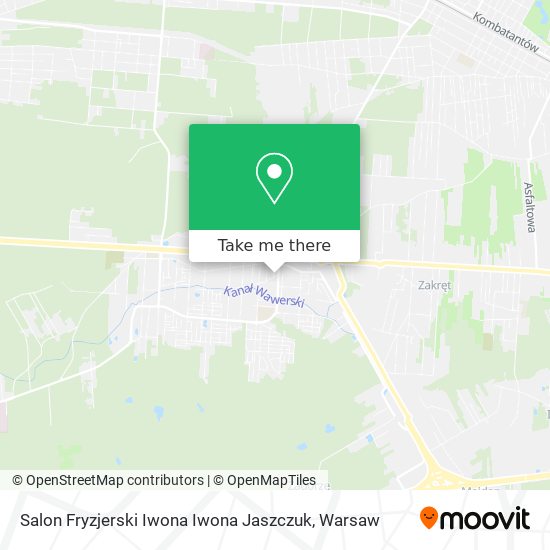 Карта Salon Fryzjerski Iwona Iwona Jaszczuk