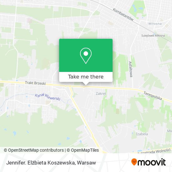 Jennifer. Elżbieta Koszewska map