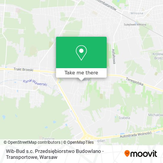 Wib-Bud s.c. Przedsiębiorstwo Budowlano - Transportowe map