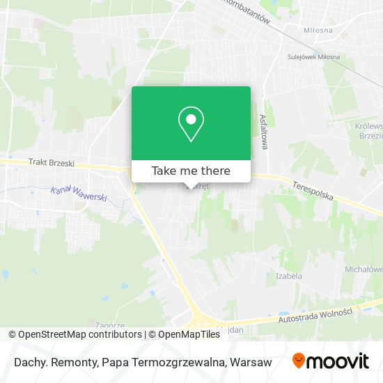 Dachy. Remonty, Papa Termozgrzewalna map