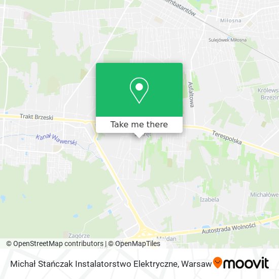 Карта Michał Stańczak Instalatorstwo Elektryczne