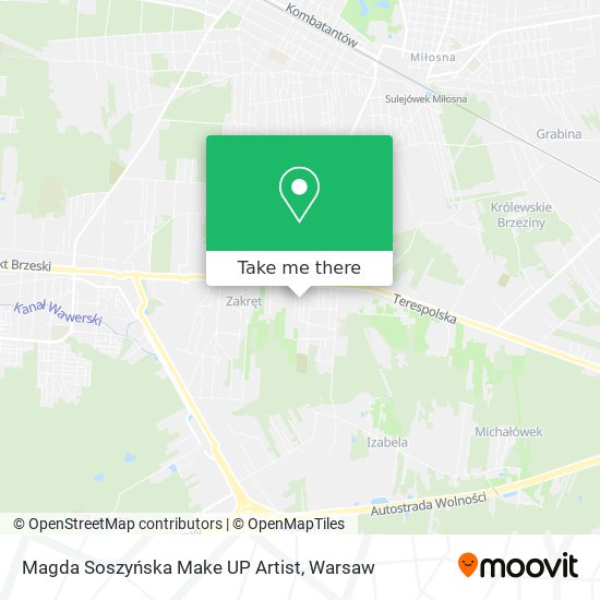 Magda Soszyńska Make UP Artist map