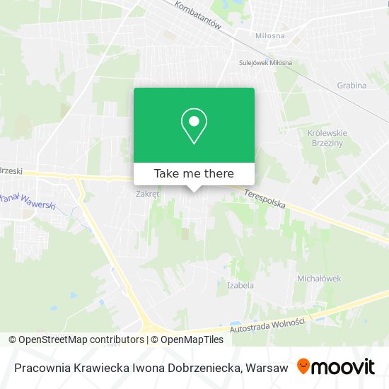 Карта Pracownia Krawiecka Iwona Dobrzeniecka