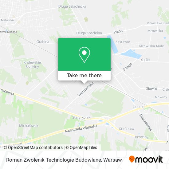 Roman Zwolenik Technologie Budowlane map