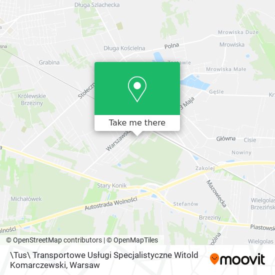 \Tus\ Transportowe Usługi Specjalistyczne Witold Komarczewski map