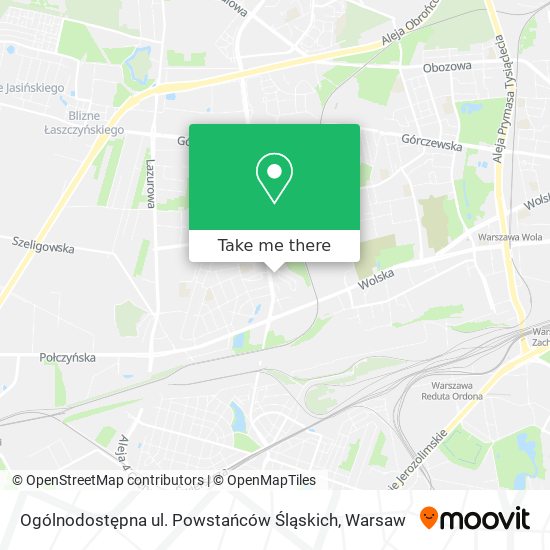 Ogólnodostępna ul. Powstańców Śląskich map