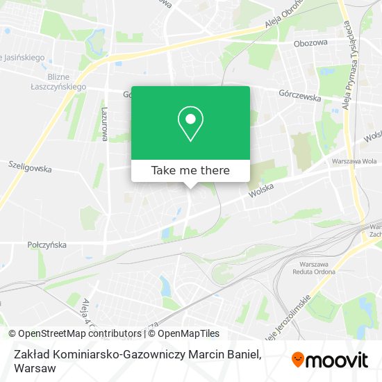 Zakład Kominiarsko-Gazowniczy Marcin Baniel map