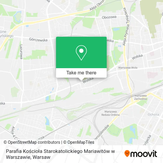 Parafia Kościoła Starokatolickiego Mariawitów w Warszawie map