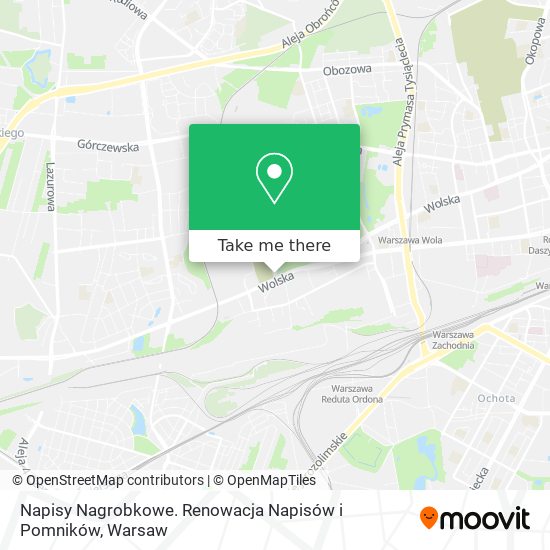 Карта Napisy Nagrobkowe. Renowacja Napisów i Pomników