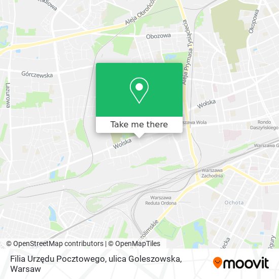 Filia Urzędu Pocztowego, ulica Goleszowska map