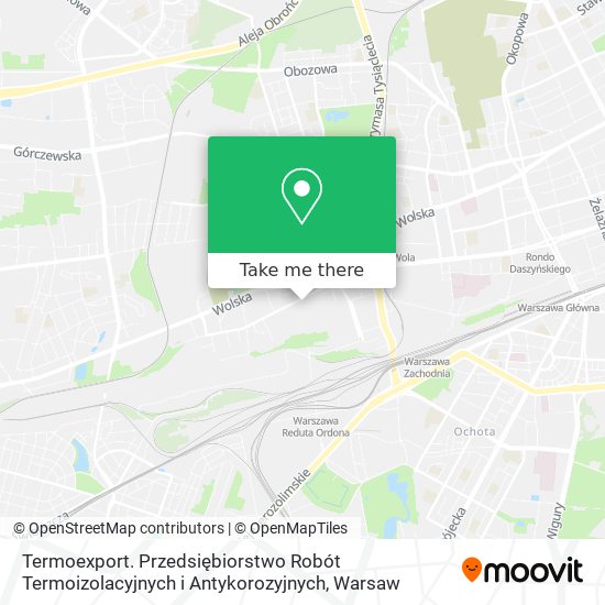 Termoexport. Przedsiębiorstwo Robót Termoizolacyjnych i Antykorozyjnych map