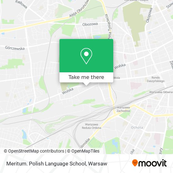 Карта Meritum. Polish Language School