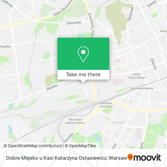 Dobre Mięsko u Kasi Katarzyna Ostasiewicz map