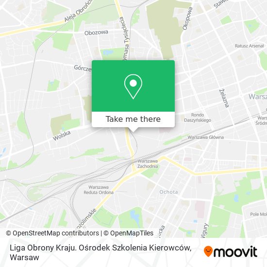 Liga Obrony Kraju. Ośrodek Szkolenia Kierowców map