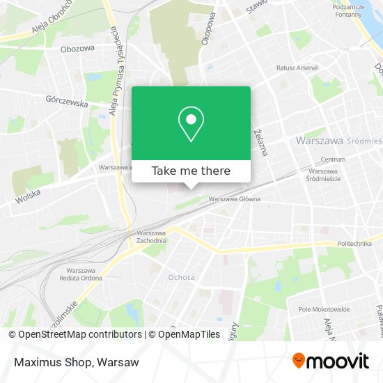 Maximus Shop map