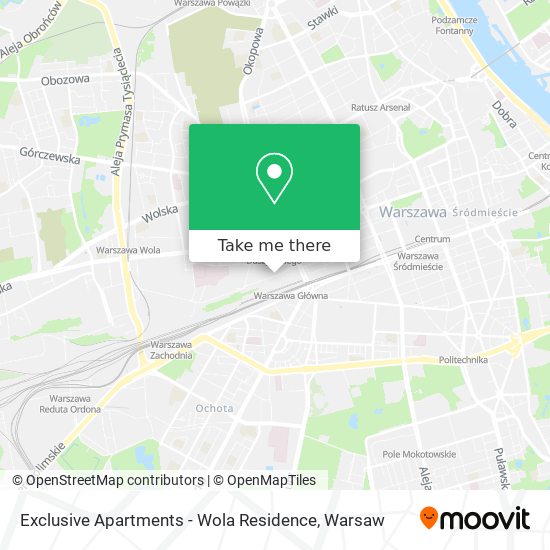 Exclusive Apartments - Wola Residence map