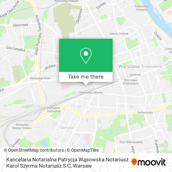 Kancelaria Notarialna Patrycja Wąsowska Notariusz Karol Szyrma Notariusz S C map