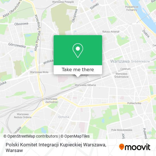 Карта Polski Komitet Integracji Kupieckiej Warszawa