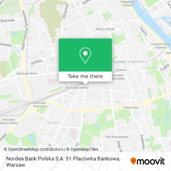 Nordea Bank Polska S.A. 51 Placówka Bankowa map