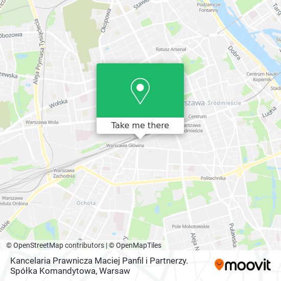 Kancelaria Prawnicza Maciej Panfil i Partnerzy. Spółka Komandytowa map