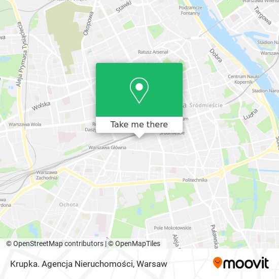 Krupka. Agencja Nieruchomości map