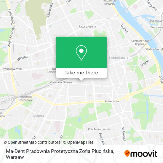 Ma-Dent Pracownia Protetyczna Zofia Plucińska map