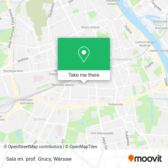 Sala im. prof. Grucy map