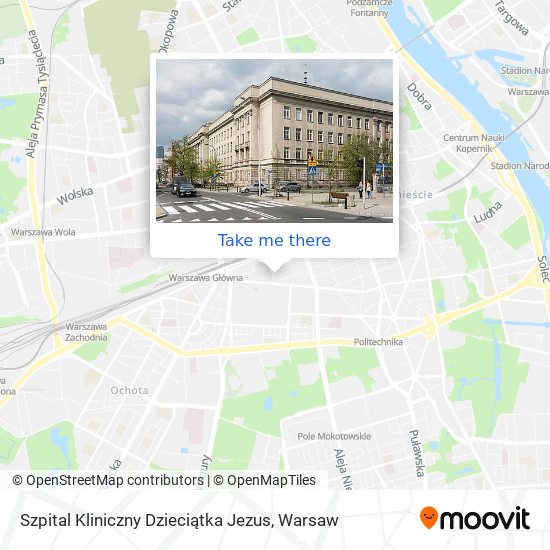 Szpital Kliniczny Dzieciątka Jezus map