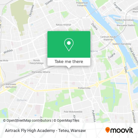 Airtrack Fly High Academy - Teteu map