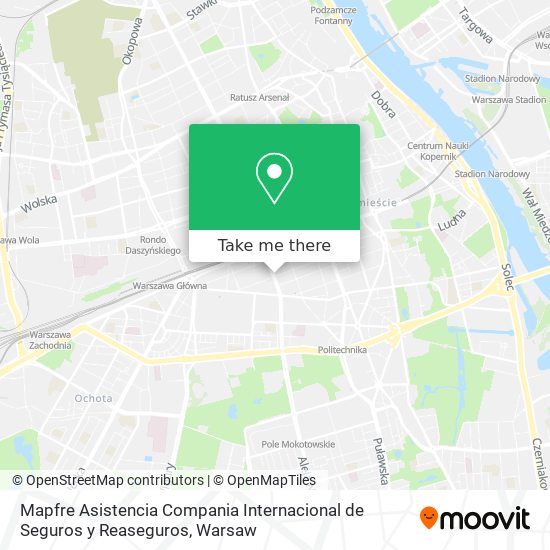 Mapfre Asistencia Compania Internacional de Seguros y Reaseguros map