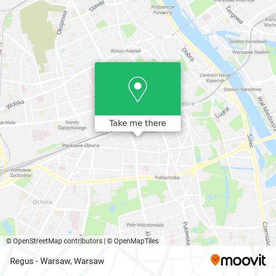 Regus - Warsaw map