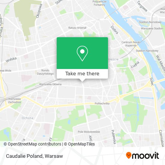 Caudalie Poland map