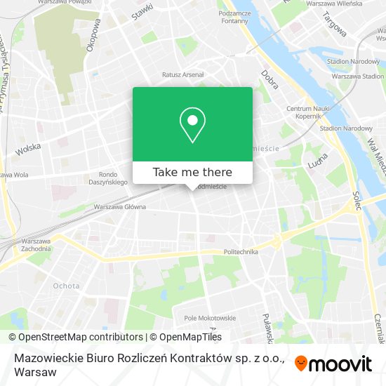 Mazowieckie Biuro Rozliczeń Kontraktów sp. z o.o. map