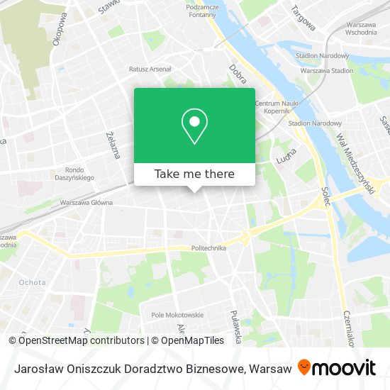 Jarosław Oniszczuk Doradztwo Biznesowe map