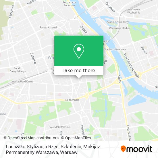 Lash&Go Stylizacja Rzęs, Szkolenia, Makijaż Permanentny Warszawa map