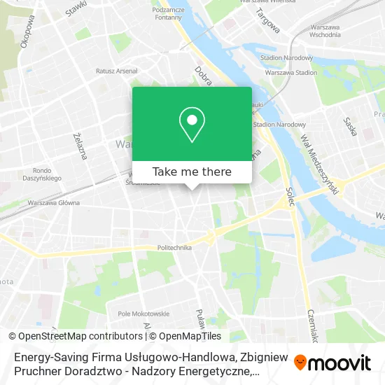 Energy-Saving Firma Usługowo-Handlowa, Zbigniew Pruchner Doradztwo - Nadzory Energetyczne map