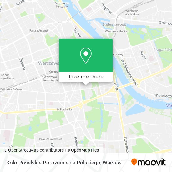 Kolo Poselskie Porozumienia Polskiego map