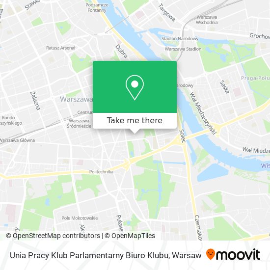 Unia Pracy Klub Parlamentarny Biuro Klubu map