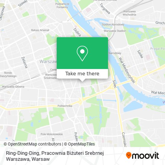 Ring-Ding-Ding, Pracownia Biżuteri Srebrnej Warszawa map