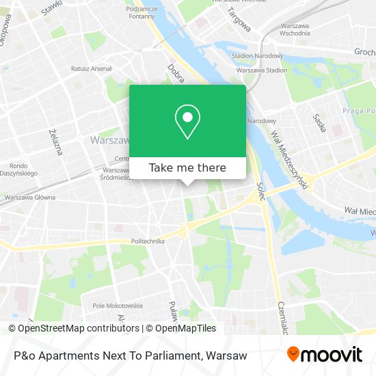 P&o Apartments Next To Parliament map