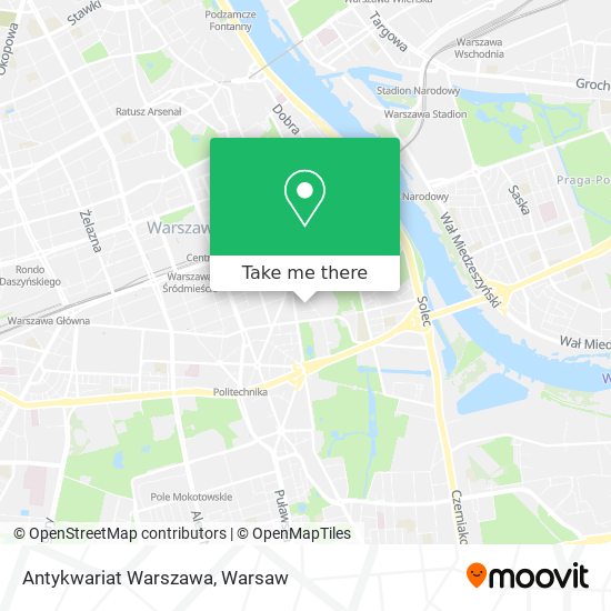 Antykwariat Warszawa map