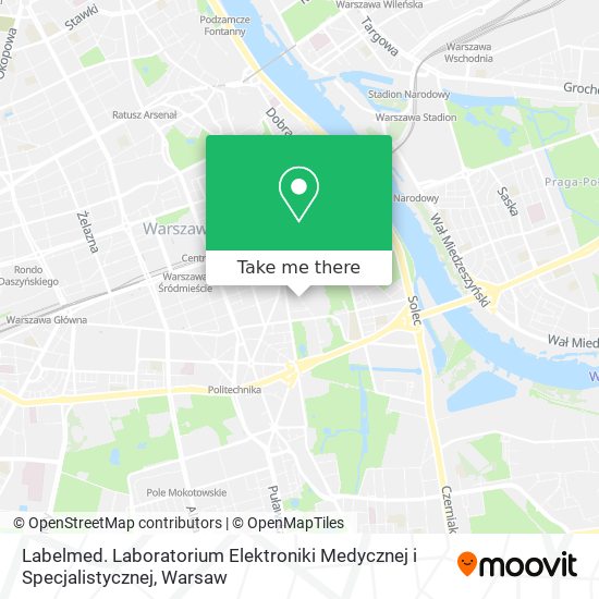 Labelmed. Laboratorium Elektroniki Medycznej i Specjalistycznej map